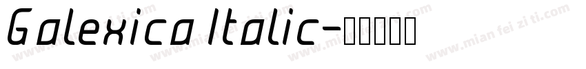 Galexica Italic字体转换